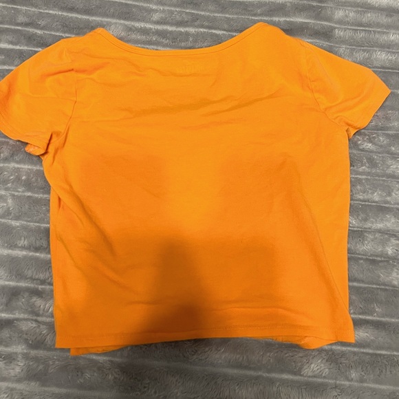 Hollister orange square neck baby tee cropped - Picture 2 of 3